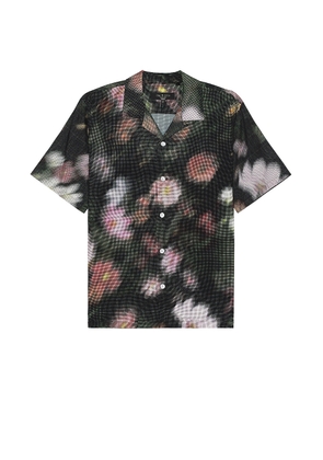 Rag & Bone Printed Avery Shirt in Black Floral - Black. Size S (also in ).