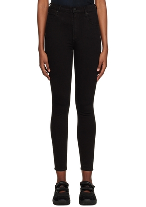 Citizens of Humanity Black Chrissy High-Rise Skinny Jeans
