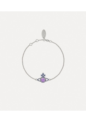 Vivienne Westwood Valentina Orb Bracelet Platinum-lavender-blue-cz Platinum-lavender-blue-cz Women