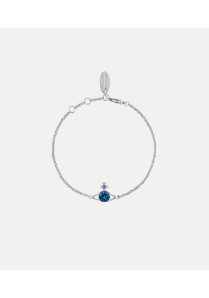 Vivienne Westwood Reina Small Bracelet Platinum-blue-cz Platinum-blue-cz Women