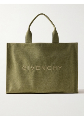 Givenchy - Logo-Embroidered Canvas Tote Bag - Men - Green