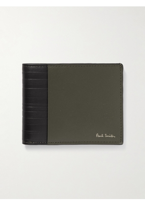 Paul Smith - Two-Tone Embossed Leather Billfold Wallet - Men - Green