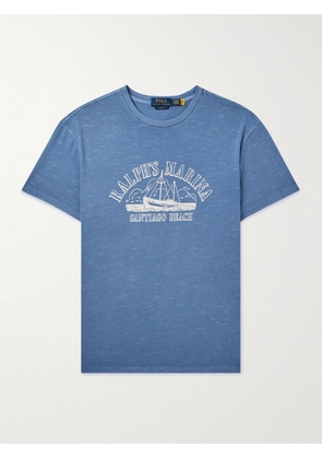 Polo Ralph Lauren - Printed Cotton-Jersey T-Shirt - Men - Blue - XS