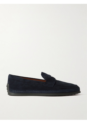 Tod's - Suede Penny Loafers - Men - Blue - UK 6