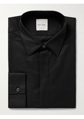 Paul Smith - Slim-Fit Cotton-Blend Poplin Shirt - Men - Black - UK/US 15.5