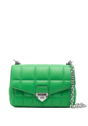 MICHAEL Michael Kors Green Soho Quilted Shoulder Bag In Leather Woman