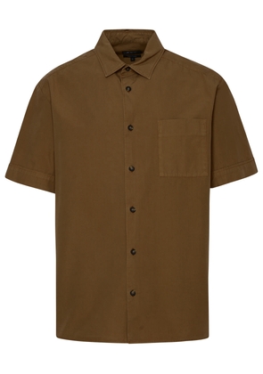 A. P.C. Brown Cotton Viscose Viscose Shirt On The Black