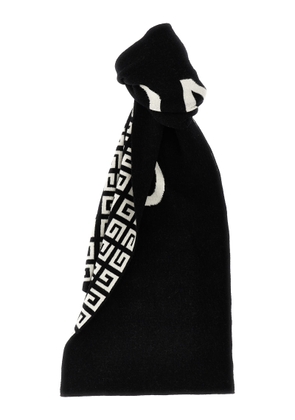 Givenchy 4g And Logo Wool And Cashmere Scarf