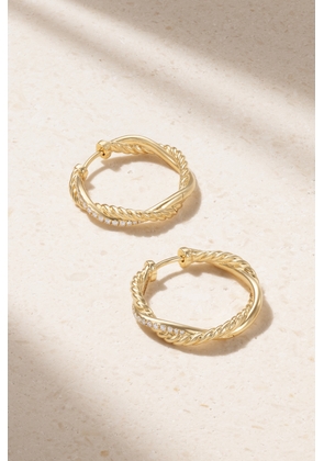David Yurman - Infinity 18-karat Gold Diamond Earrings - One size