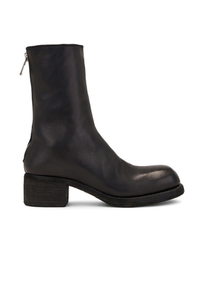 Guidi 9088 Square Toe Back-Zip Boot in Black - Black. Size 41 (also in 42, 43, 44).