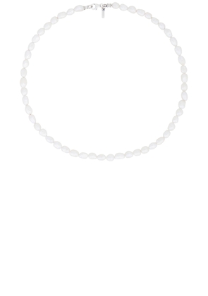 Emanuele Bicocchi Baroque Pearl Necklace in White & Silver - White. Size all.