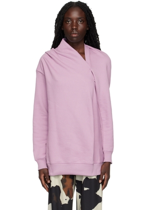 Dries Van Noten Purple Asymmetric Sweatshirt