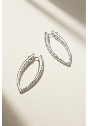 Melissa Kaye - Cristina Large 18-karat White Gold Diamond Earrings - One size