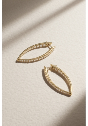 Melissa Kaye - Cristina Large 18-karat Gold Diamond Earrings - One size