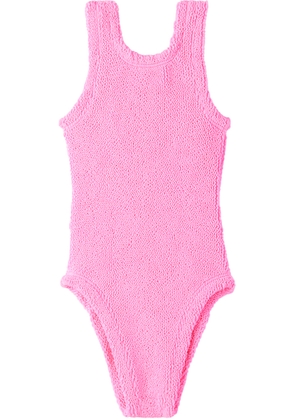Hunza G Baby Pink Alva One-Piece Swimsuit