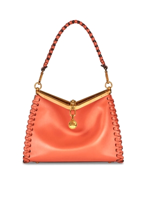 Etro Medium Vela Bag In Orange Leather