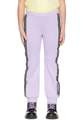 ANNA SUI MINI Kids Purple Tapered Sweatpants