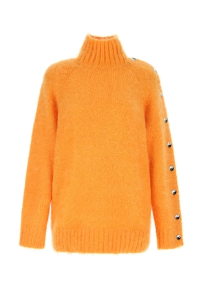 Rotate by Birger Christensen Orange Mohair Blend Oversize Sweater