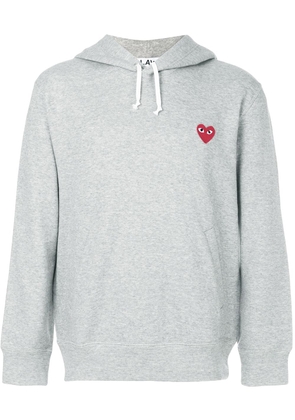 Comme Des Garçons Play heart logo hoodie - Grey