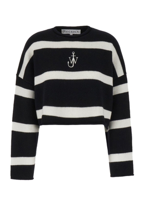 J. W. Anderson Anchor Logo Embroidered Cropped Jumper