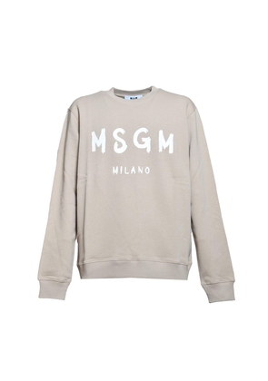 MSGM Logo-printed Crewneck Sweatshirt