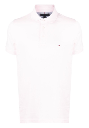 Tommy Hilfiger embroidered-logo polo shirt - Pink