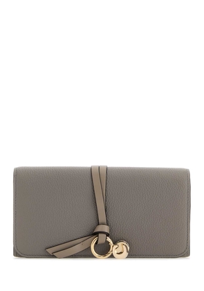 Chloé Dove Grey Leather Alphabet Wallet