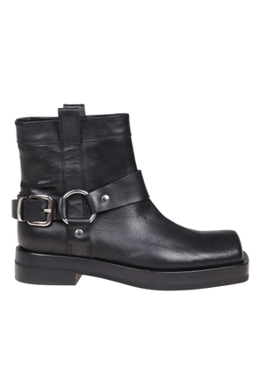 AGL Rina Ankle Boots In Black Leather