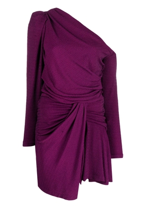IRO Merimi asymmetric-neck jersey dress - Purple