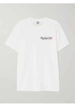 Sporty & Rich - French Open 94 Printed Cotton-jersey T-shirt - White - x small,small,medium,large,x large