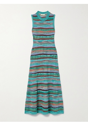 Ulla Johnson - Fauna Striped Cotton-blend Jacquard Midi Dress - Multi - x small,small,medium,large