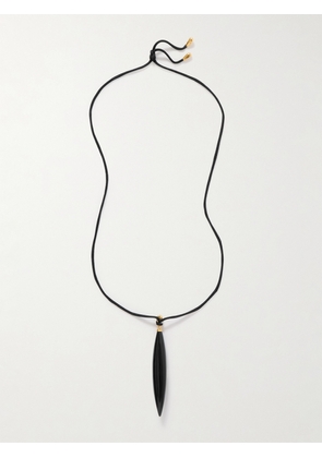 Sophie Buhai - Crevice Gold Vermeil And Onyx Cord Necklace - Black - One size