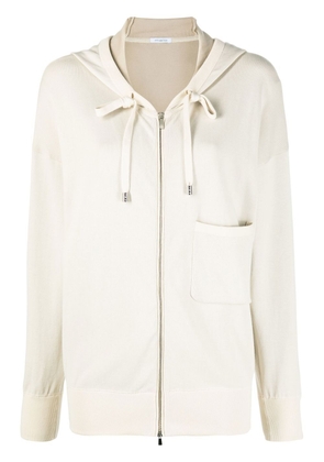 Malo zip-up cotton sweatshirt - Neutrals