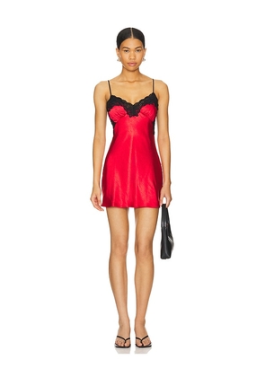 superdown Davina Mini Dress in Red. Size M, S, XL, XS, XXS.