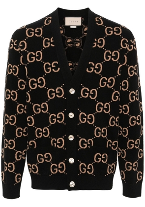 Gucci GG-motif wool cardigan - Black