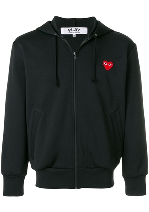 Comme Des Garçons Play heart-patch zip-up hoodie - Black