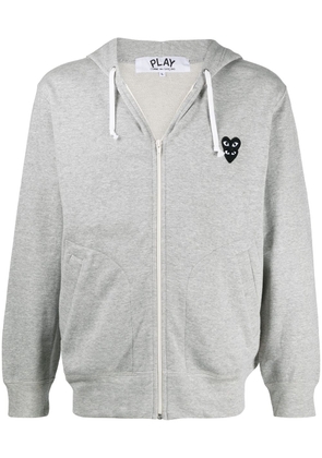 Comme Des Garçons Play chest logo hoodie - Grey