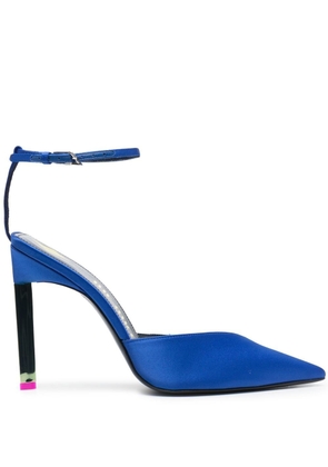 The Attico pointed-toe stiletto heel pumps - Blue