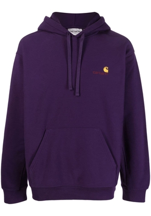 Carhartt WIP logo-embroidered hoodie - Purple