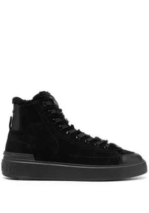 Balmain high-top suede sneakers - Black