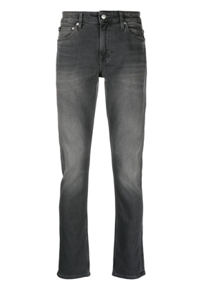 Calvin Klein Jeans faded low-rise slim-fit jeans - Grey