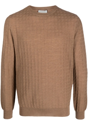 Canali knitted wool jumper - Brown