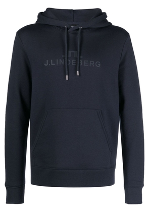 J.Lindeberg Alpha logo-print hoodie - Blue