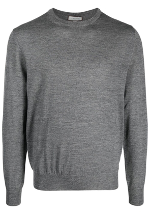 Canali fine-knit merino wool jumper - Grey