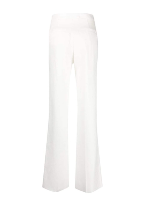 Tagliatore high-waisted flared trousers - White