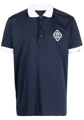 Billionaire logo-embroidered polo shirt - Blue