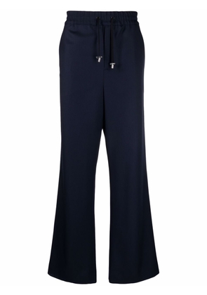 Balmain wide-leg twill trousers - Blue