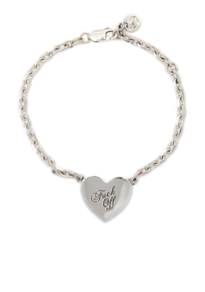 Stolen Girlfriends Club Warm Welcome heart-charm bracelet - Silver