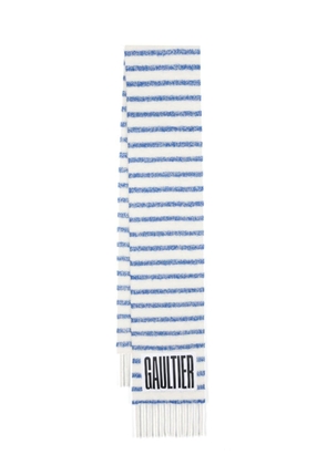 Jean Paul Gaultier The Marinière striped scarf - White