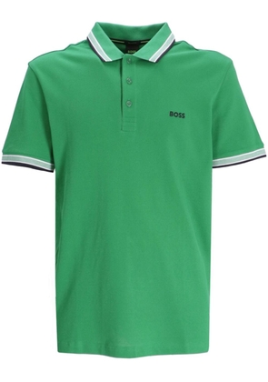 BOSS Paddy Curved cotton polo shirt - Green